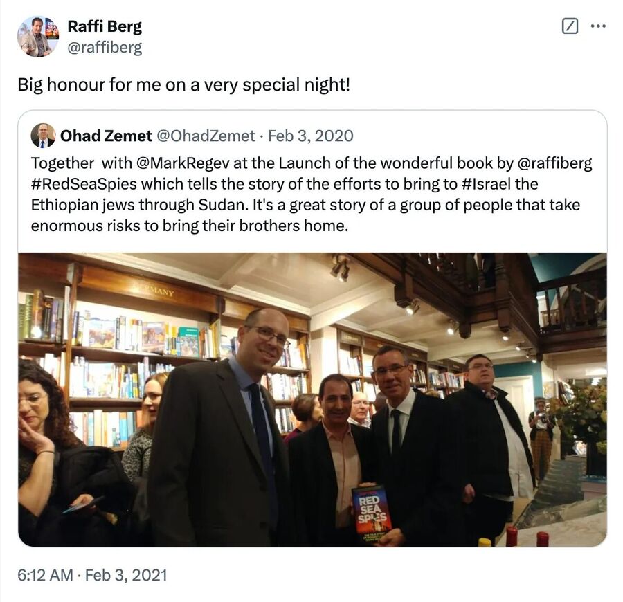 Click to enlarge raffi berg bbc israel bias coverage mark regev
