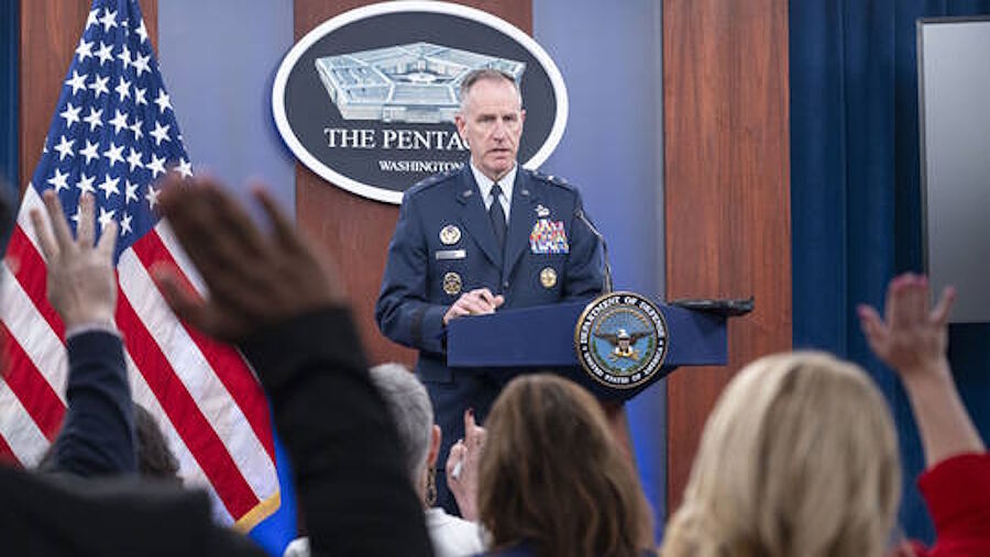 Click to enlarge pentagon Press Secretary Maj. Gen. Pat Ryder