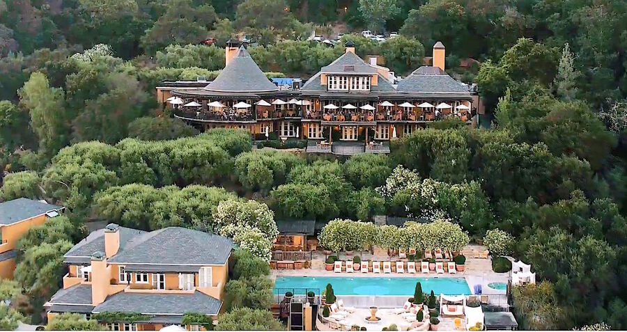Click to enlarge Auberge du Soleil, a five-star hillside hotel pelosi covid grant
