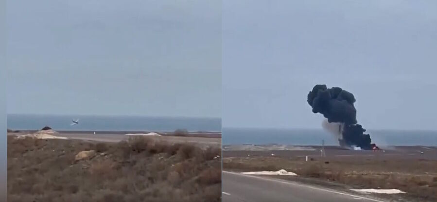 Click to enlarge plane crash Kazakhstan