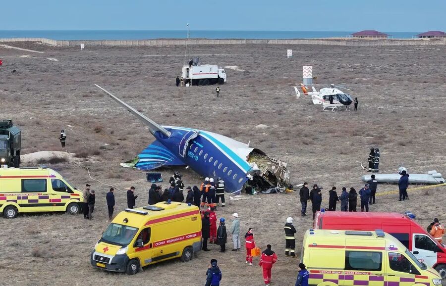 Click to enlarge Azerbaijan Airlinescrash Kazakhstan