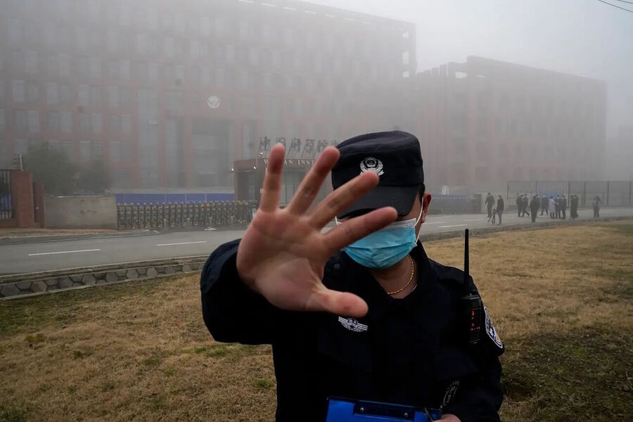 security guard wuhan lab china covid