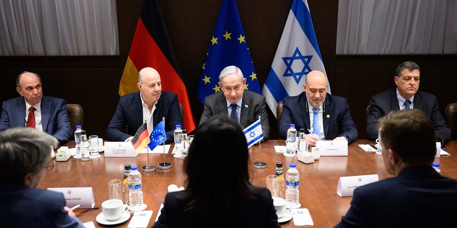 netanyahu european union leaders baerbock