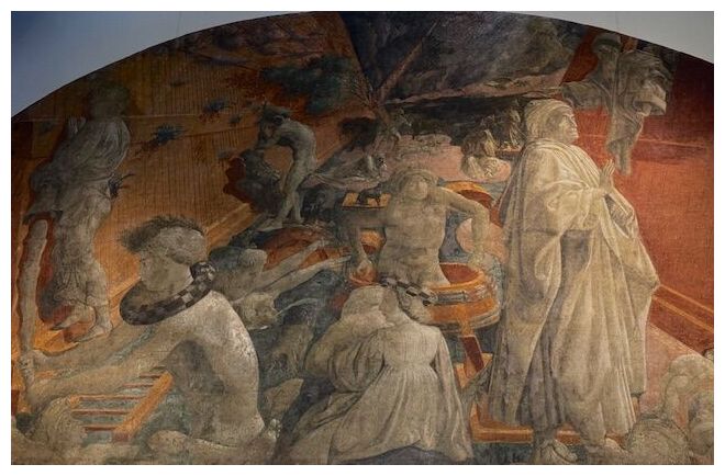 1448 fresco at Santa Maria Novella, Florence