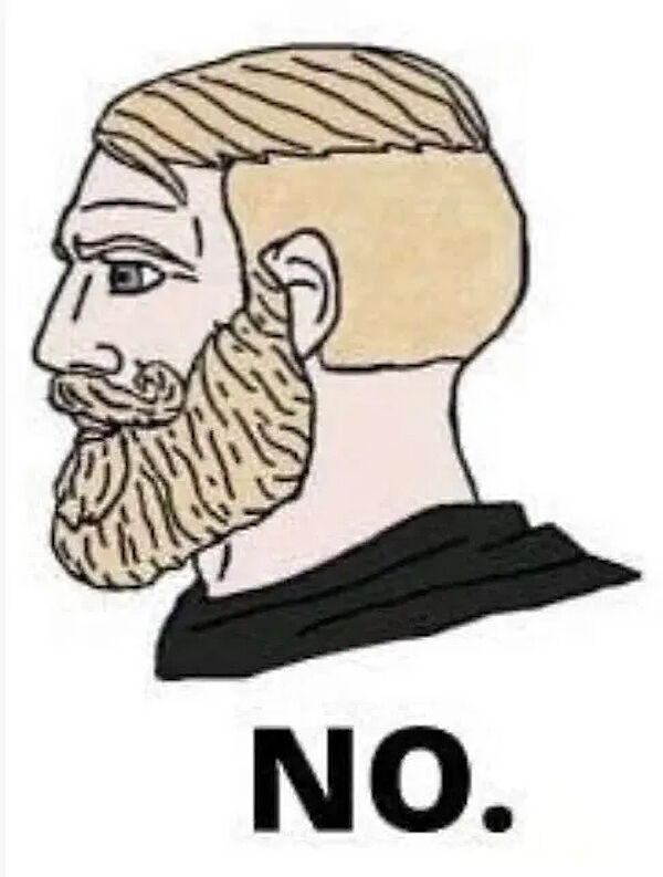 meme chad no