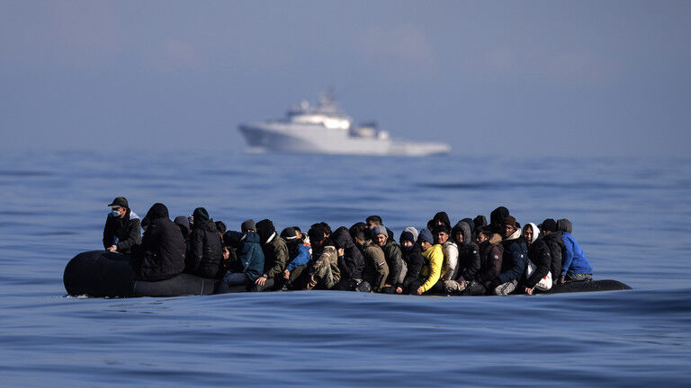 Migrants in the sea