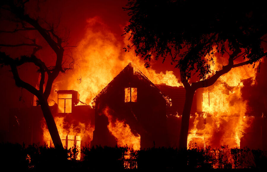 Click to enlarge wildfire california altadena