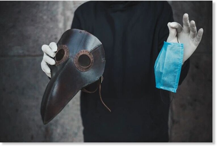 black death mask