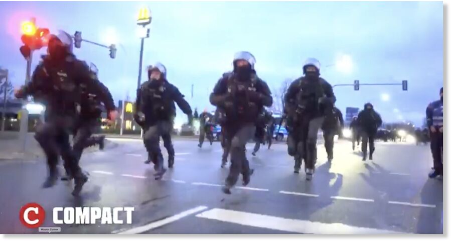 German police battling far-left militants