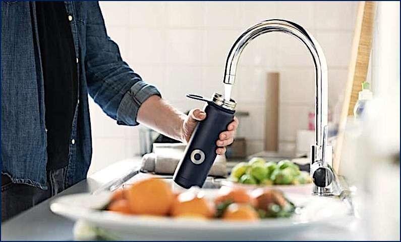 drinking water