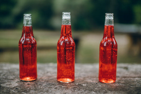 Click to enlarge red beverage, soda