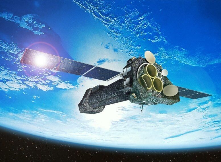 Click to enlarge X-ray mission XMM-Newton satellite