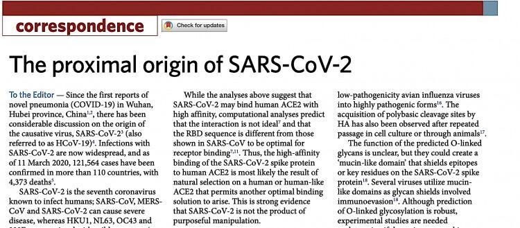 Click to enlarge misleading article