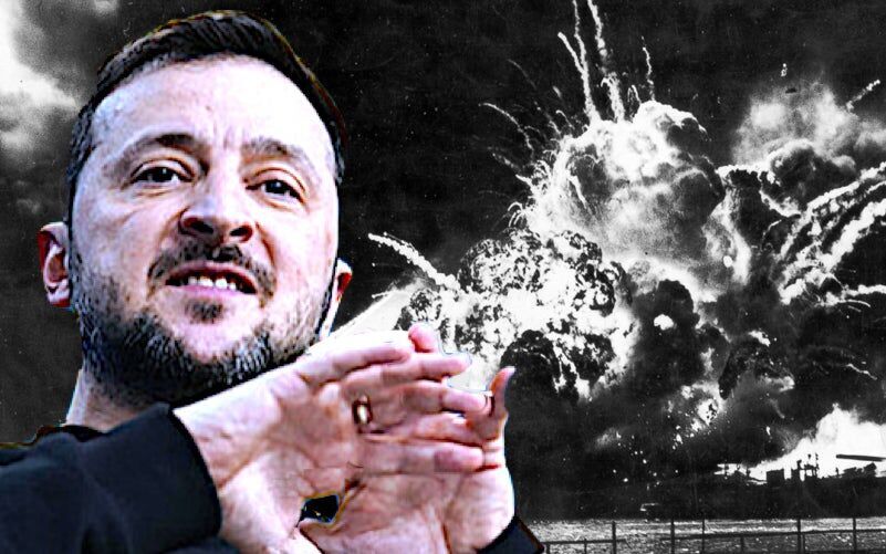 Click to enlarge Zelensky/ blast