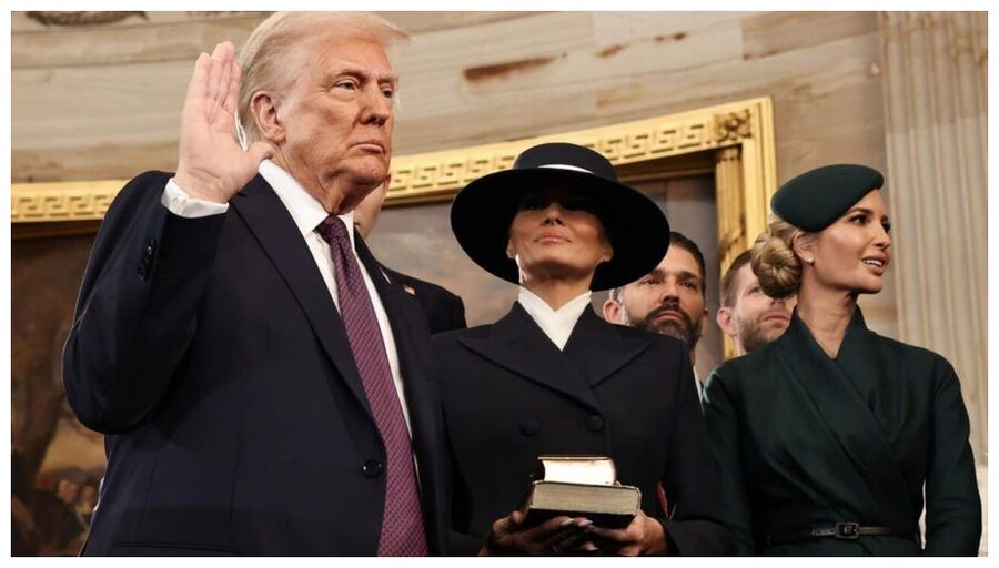 Click to enlarge Trump Swearing In