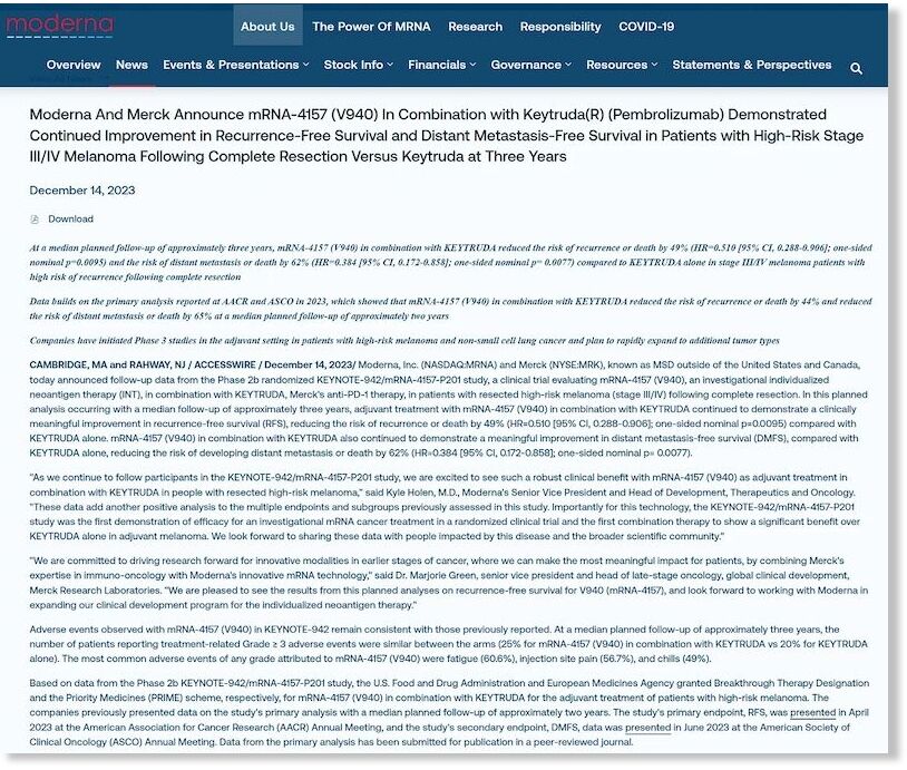 Click to enlarge mRNA-4157 has all the limitations of COVID-19 vaccines