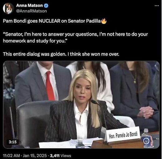 Click to enlarge Pam bondi