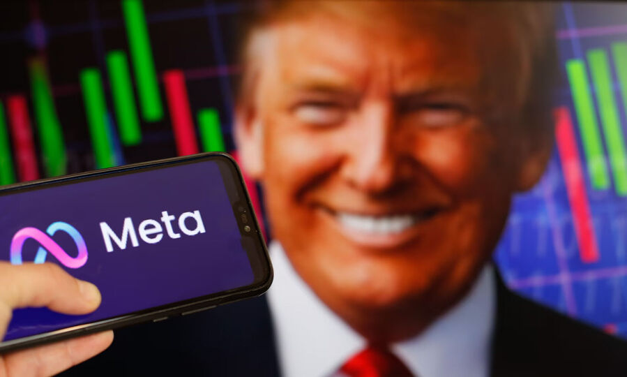 Click to enlarge Meta, Donald Trump