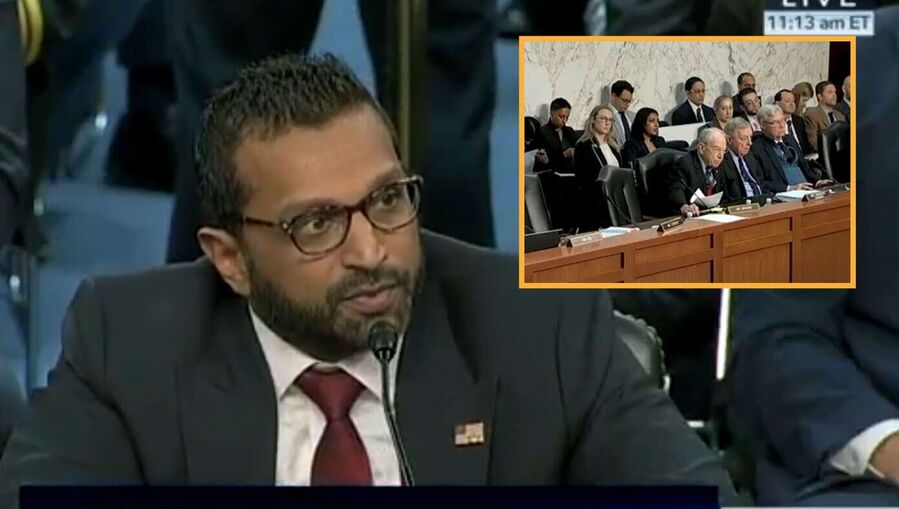 kash patel congressional hearing satire
