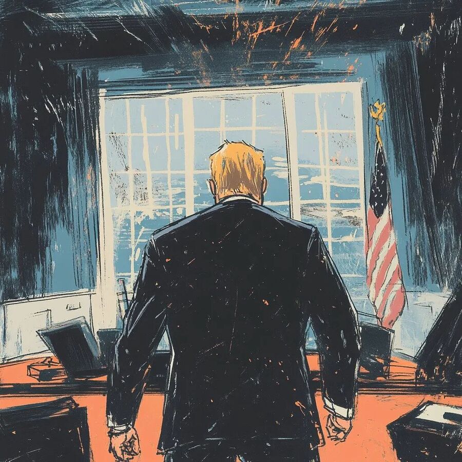 trump oval office graphic color