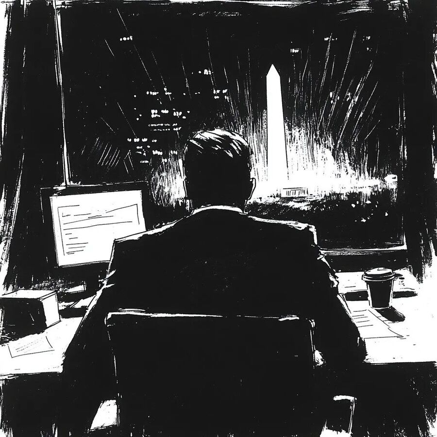 doge team graphic trump musk work weekends nights