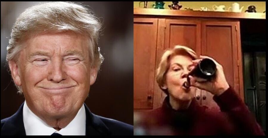 trump warren alcohol