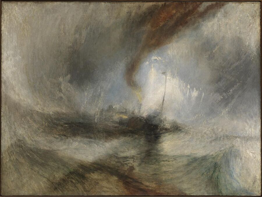 painting snowstorm