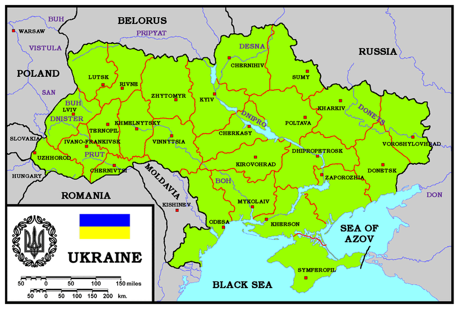 Map of Ukraine