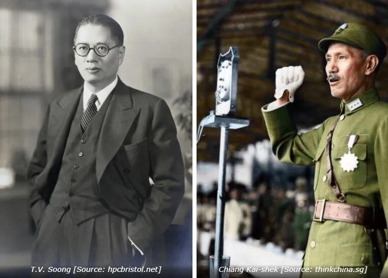 T.V. Soong and Chiang Kai-Shek