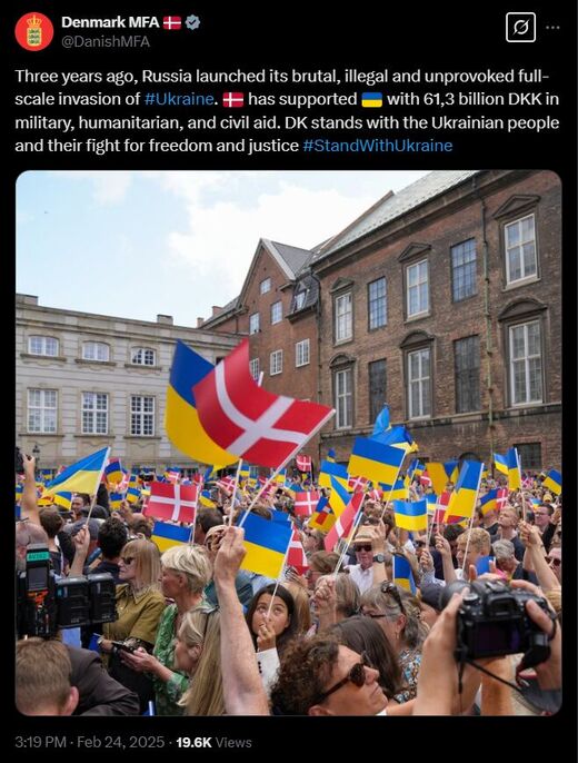 Danish support for Ukraine
