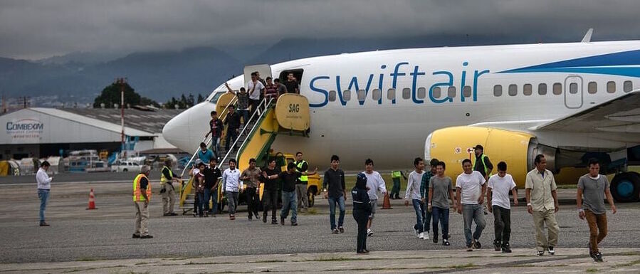 Click to enlarge repatriation flight guatamala deportation