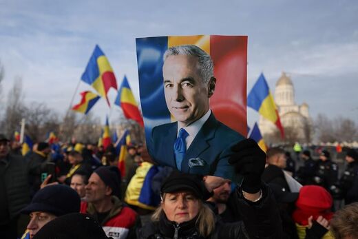 Călin Georgescu protest romania