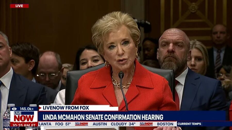 linda mcmahon department of education hearing