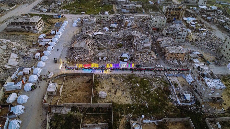beit lahia ramadan break fast gaza