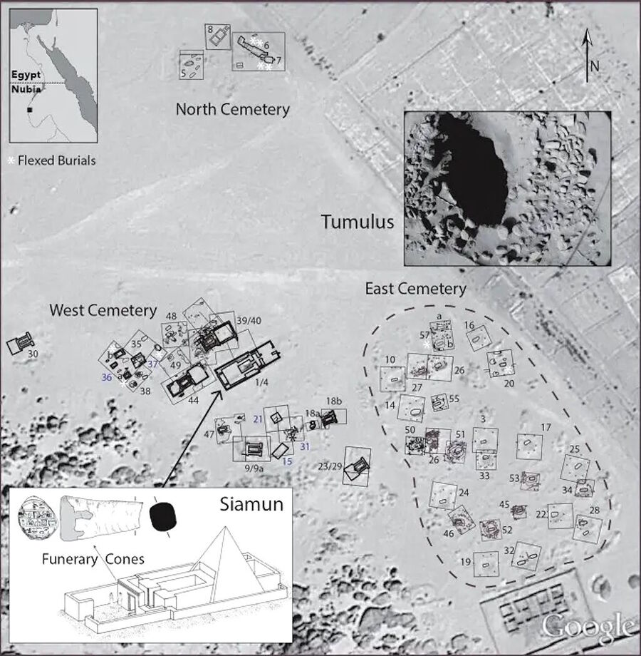 Click to enlarge tombos pyramids excavation sudan