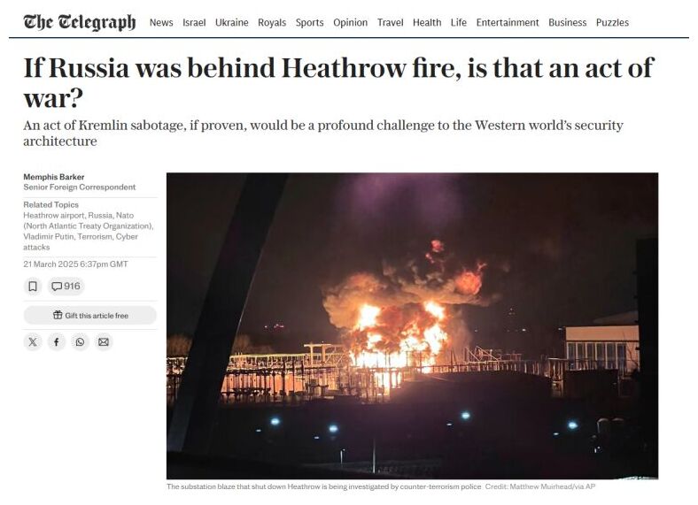 Telegraph Calling for War