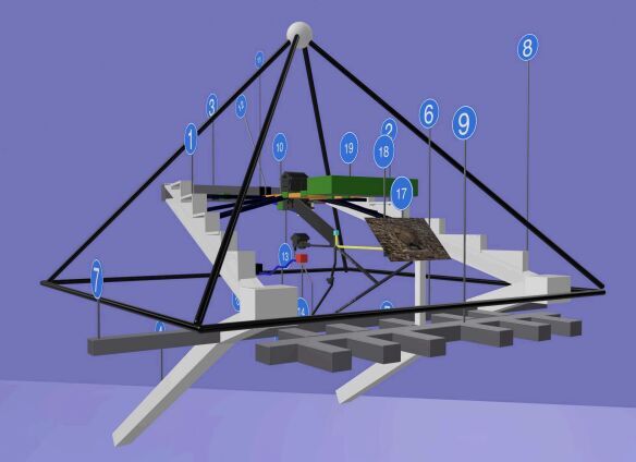 Click to enlarge A 3D model of the Pyramid of Khafre.