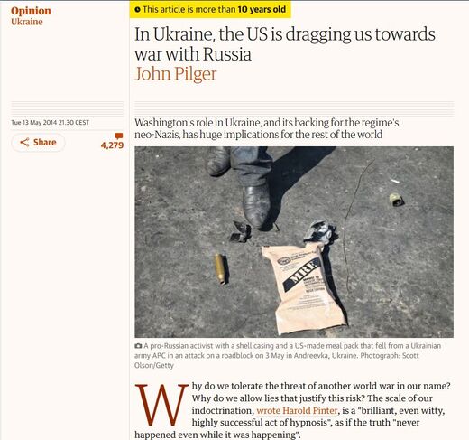 John Pilger on Ukraine 2014