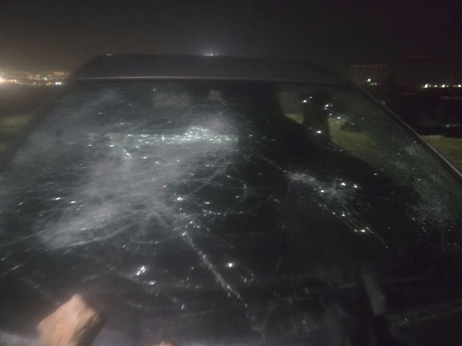 Hamdan Ballal attacked illegal settlers car damage