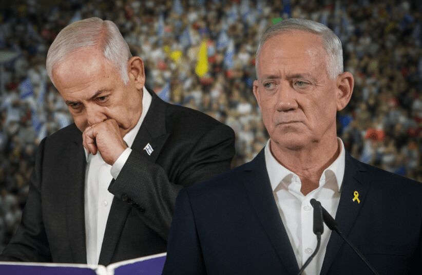Benjamin Netanyahu and Benny Gantz