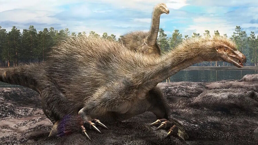 Click to enlarge clawed dinosaur Duonychus tsogtbaatari