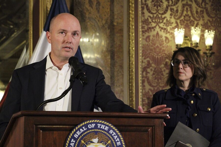 Click to enlarge Utah Gov. Spencer Cox pride flag ban