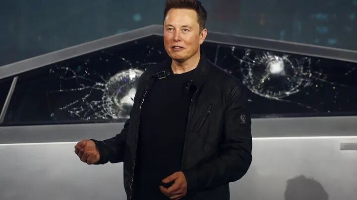 Click to enlarge Tesla Elon Musk Cybertruck