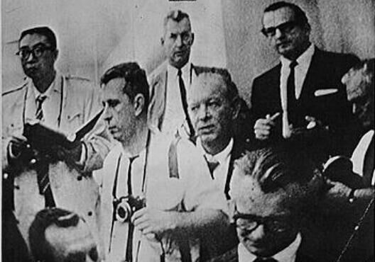 Click to enlarge Lee Harvey Oswald's assassin, Jack Ruby (top right)