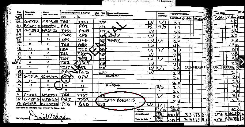 Click to enlarge Flight Log