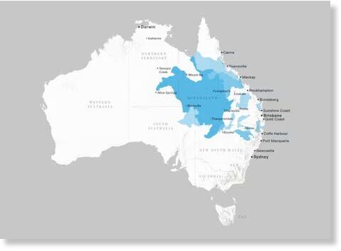 Click to enlarge If the flooding in outback Australia were a country, it would be the world’s 31st largest.