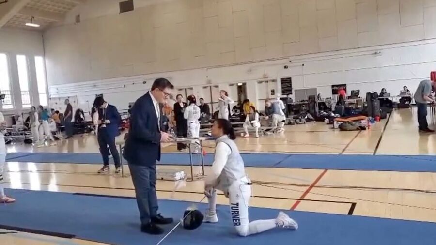 Fencer Stephanie Turner transgender  quit tournemant
