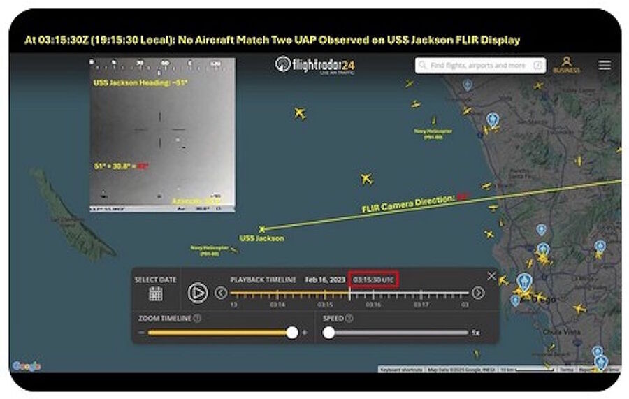 ufo sighting San diego uap military