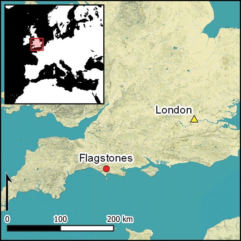 Click to enlarge flagstone stone circle location england
