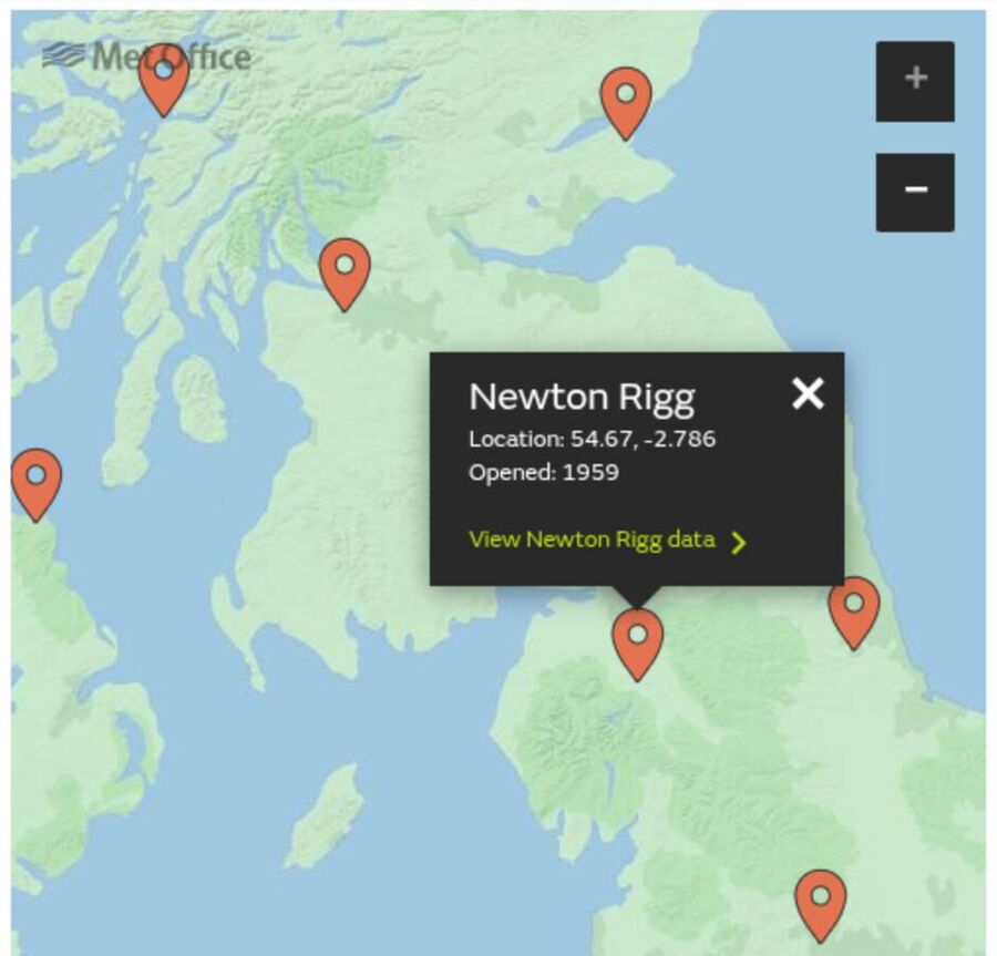 weather stations UK met britain